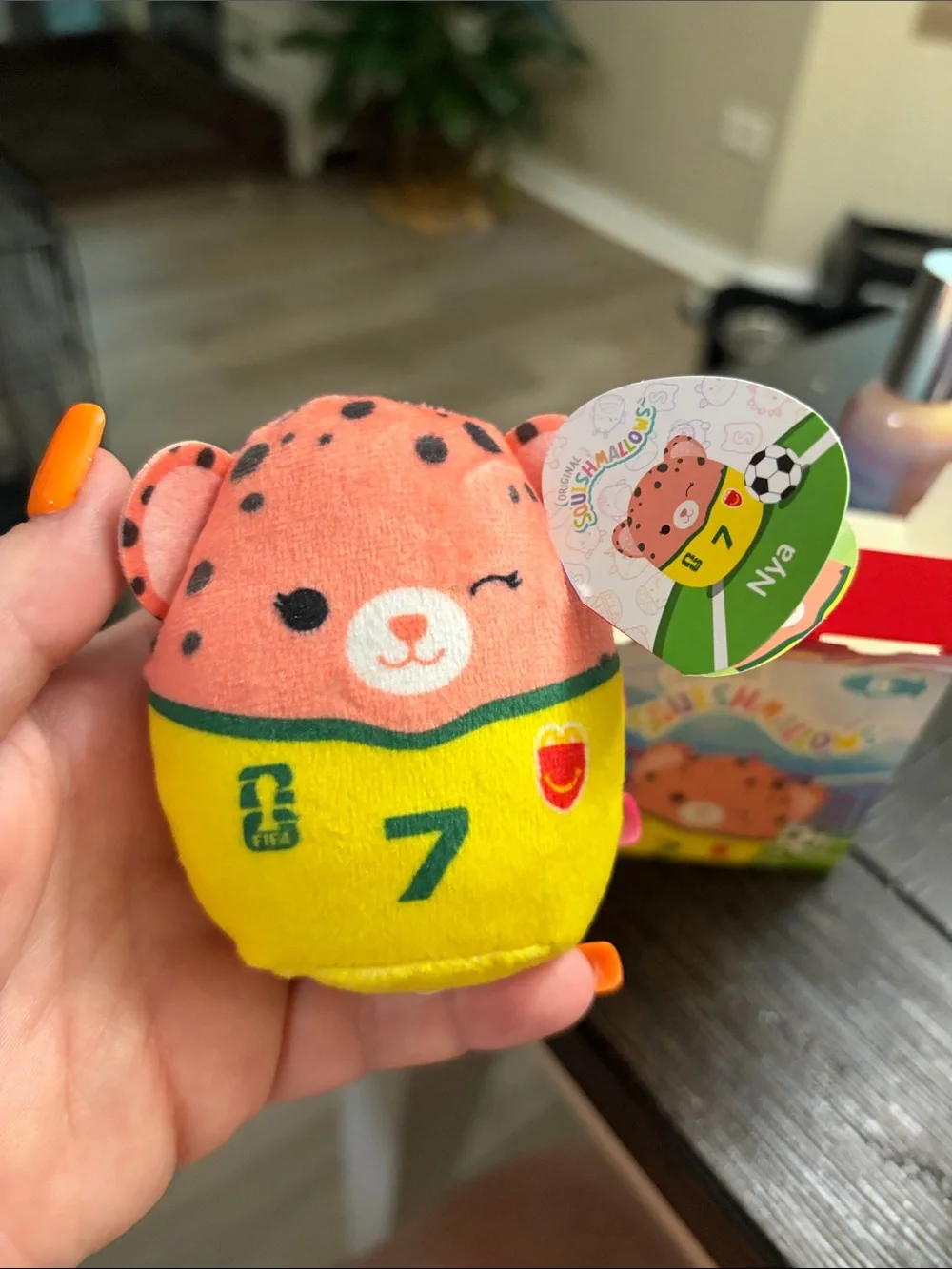 Squishmallows NYA Plush Blind Box - Pink, Yellow & Green